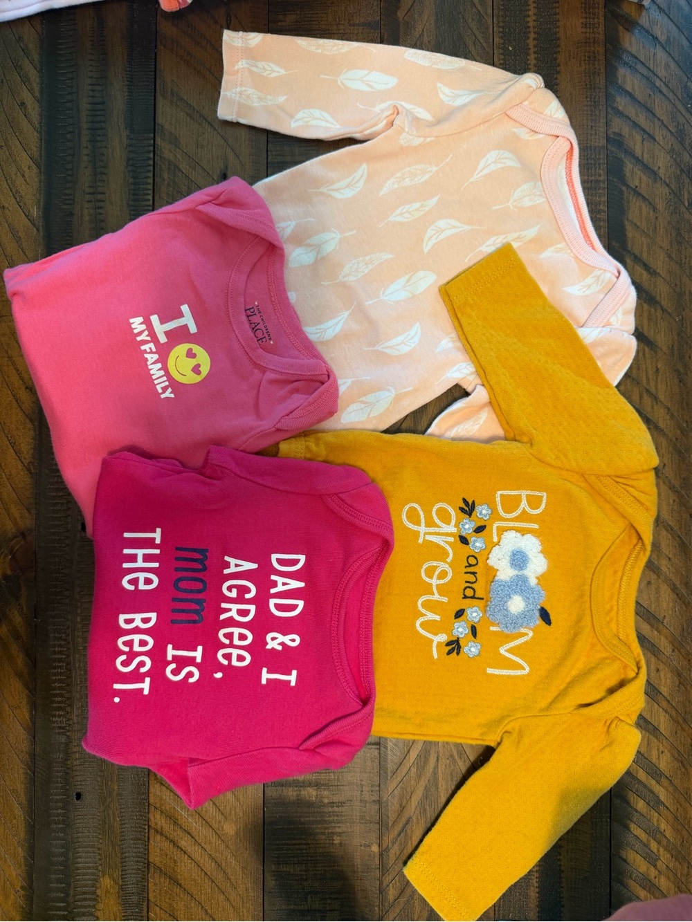 Old Navy Pink and Yellow Baby Tee
